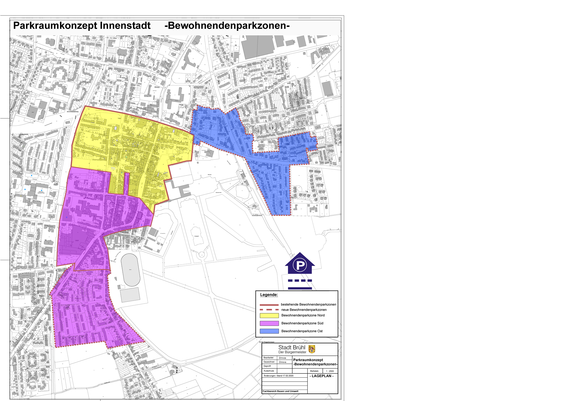 Plan Bewohnendenparken Brühl