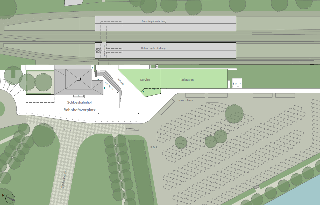 Lageplan Bahnhofsumfeld 10/2022