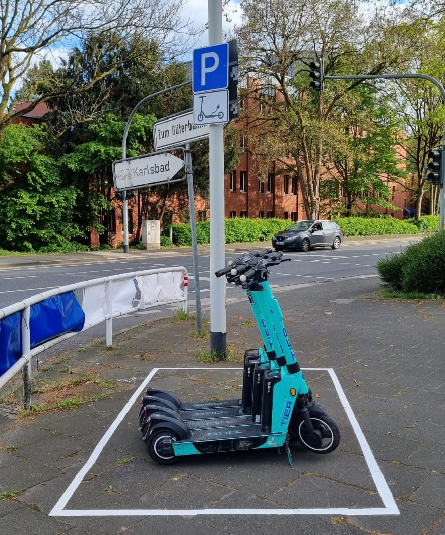 E-Scooter-Station