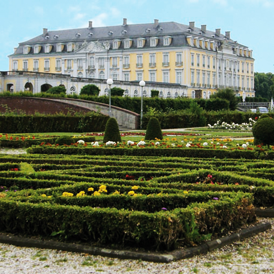 Schloss Augustusburg, Ansicht von Jardin secret-Foto privat